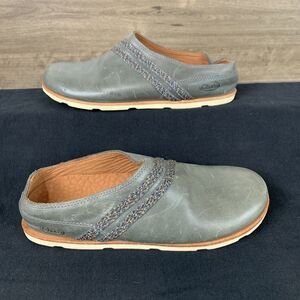 Chaco Womens Harper Caribou Mules Shoes CastleRock (Gray/Green) Slip On Size 8
